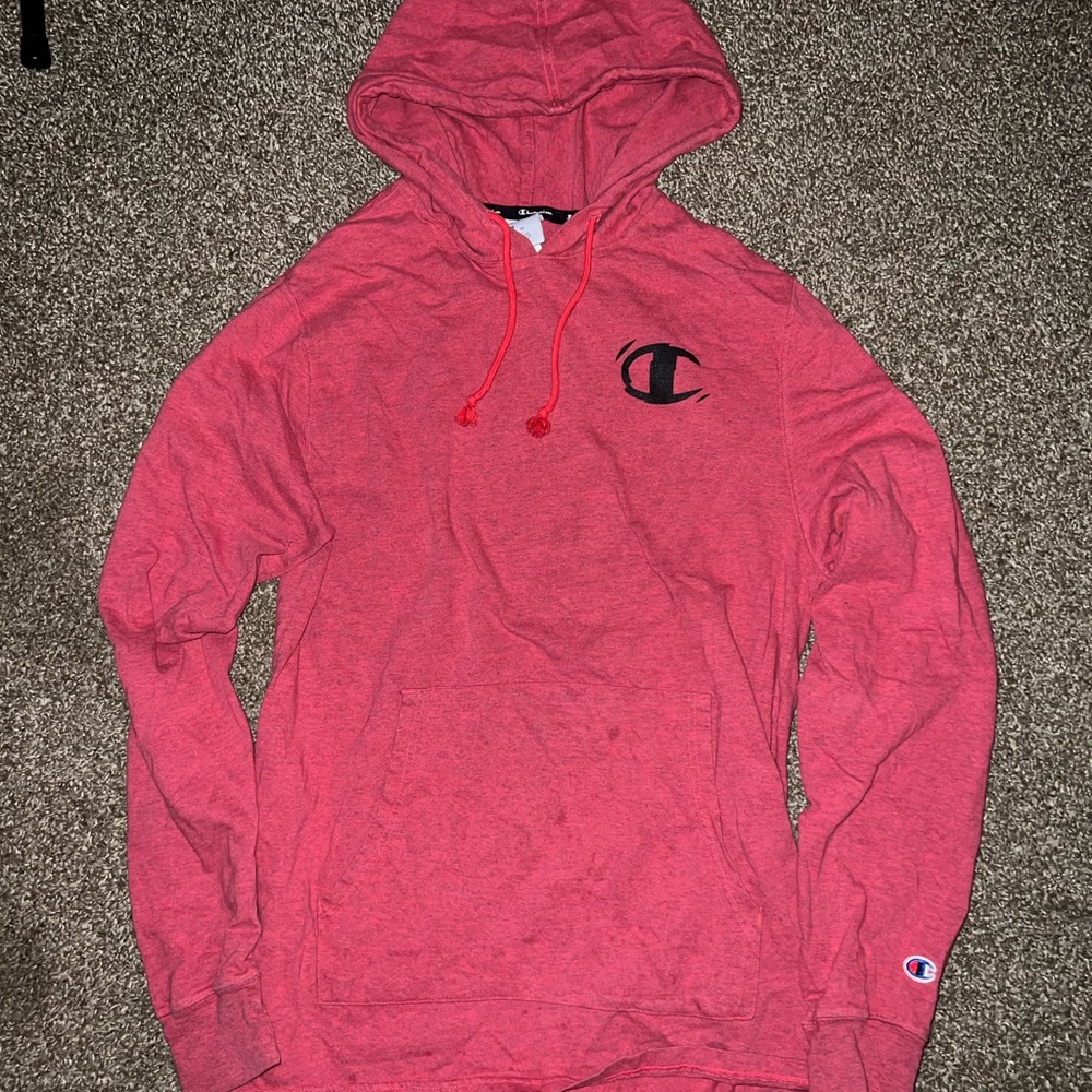 Champion Vintage OG Red Black Athletic Hoodie
